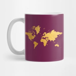 Golden Map Mug